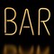 Northlight LED Bar Neon Lighted Wall Sign - 16" - Yellow